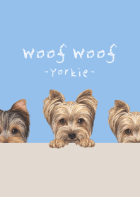 Woof Woof - Yorkie - SKY BLUE
