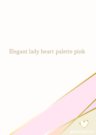 Elegant lady heart palette pink