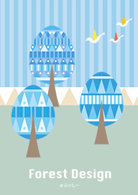 Forest Design -Blue- (@Fusshi)