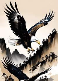 Eagle Spreading Wings 9475BC