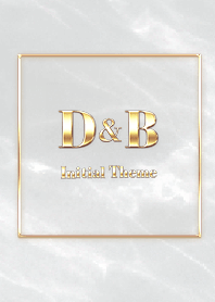 [ D&B ]  Initial Theme Gold Gray