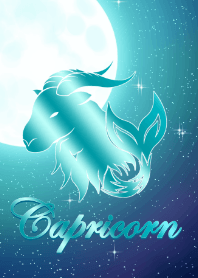 -Capricorn Clover Moon right blue-