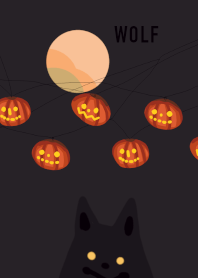 Wolf and halloween