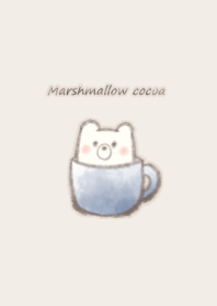 Marshmallow cocoa Bear*-navy-