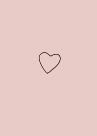 Light pink beige and loose heart.
