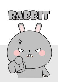Big Head gray rabbit Theme V.2