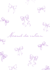 Noeud de ruban [purple-white]