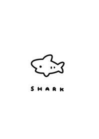 Mini Shark /white  black