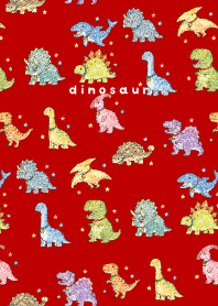 My beloved Dinosaurs01 red & beige