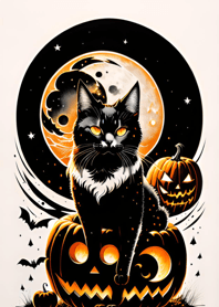 halloween cat AB7423