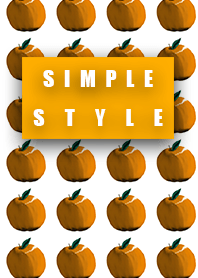 Simple style apple orange