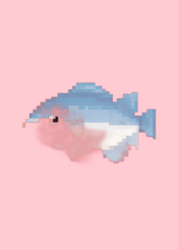 Fish Pixel Art Theme  Pink 03