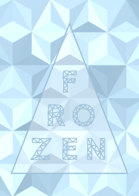 triangle frozen water-white-