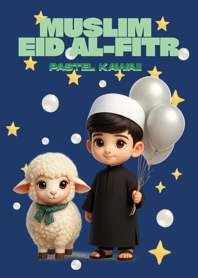 Muslim Eid al-Fitr Pastel Kawaii