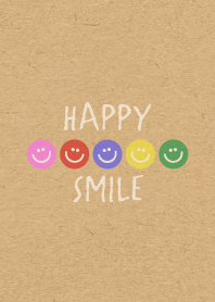 HAPPY SMILE -5color KRAFT 2-