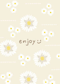 White flower adult cute29