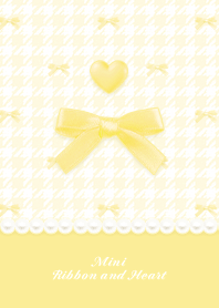 Mini Ribbon & Heart HT -  T Yellow 01