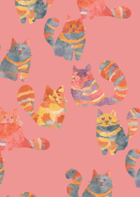 Precocious Cats2 on red