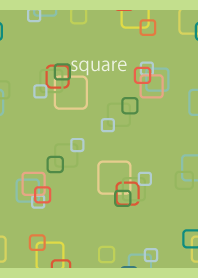 lovely square on moss green