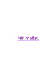 Minimalist THEME @24