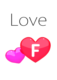 ハート イニシャル "F"