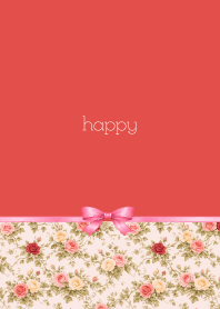 red 薔薇とリボン01