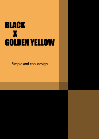 BLACK X GOLDEN YELLOW