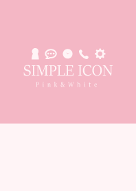SIMPLE ICON Pink&White