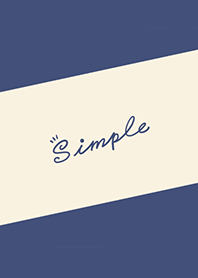 Simple Lines J-Dark Blue (Re5)