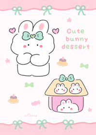 Cute bunny dessert :) :) :) :)
