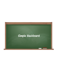 Super simple blackboard.