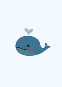 シンプルなかわいいクジラ