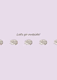 Walking Hedgehog -purple-