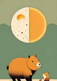 浮世絵 - 水豚 d4845c