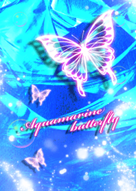 Aquamarine butterfly