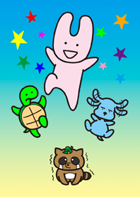 簡単なウサギと仲間達の着せかえ