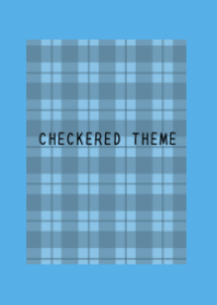 DUSTY BLUE CHECKERED THEME-BLUE