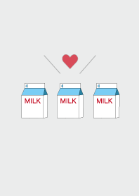 Simple cute milk carton