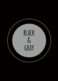 ブラック&グレー2 (2色)/ラインサークル