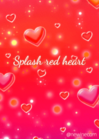 Splash red heart