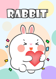 Love Chubby White Rabbit Theme