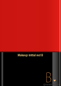 Makeup initial red B