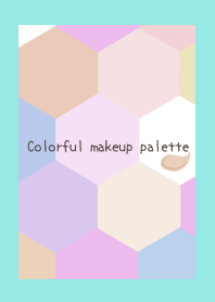 Colorful makeup palette/BLUE GREEN