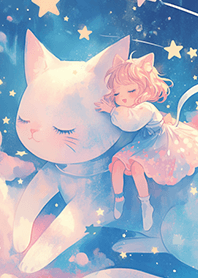 貓咪小女孩の幻想星空❤