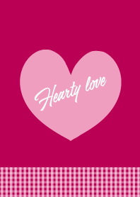 Hearty love _magenta pink_