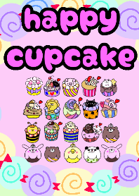 Happy cupcake