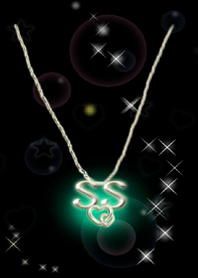 イニシャル S&S（ブラック2）