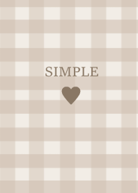 SIMPLE HEART (check coffeebrown)