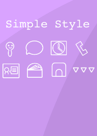 Simple Style Purple