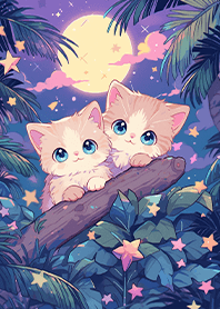 ⭐滿月森林裡的小奶貓❤️